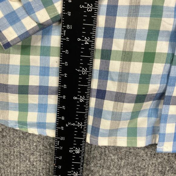 Johnnie-O Hangin' Out Button-Up Shirt Mens Size M Multicolor Check Casual - Picture 4 of 9